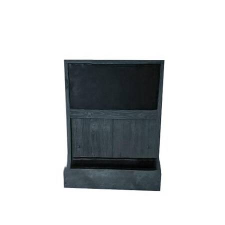Parche Wall Mounted Chalkboard Planter, Black PA2812691